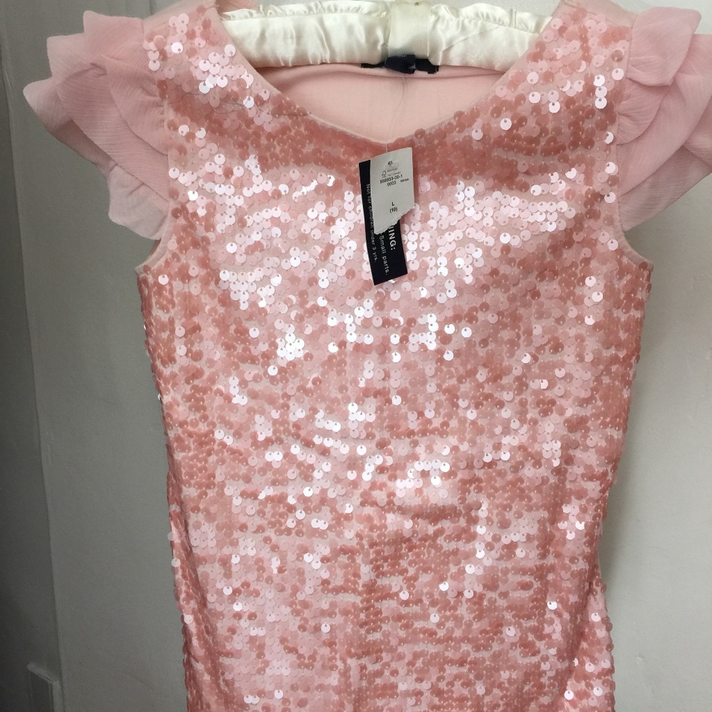 Gap pink/peach sequin shirt